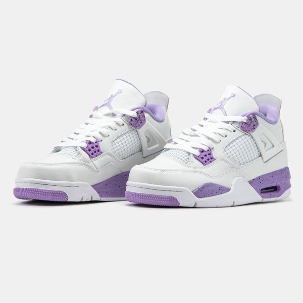 Air Jordan 4 White Purple ALL19607 фото