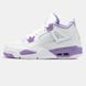 Air Jordan 4 White Purple ALL19607 фото 1