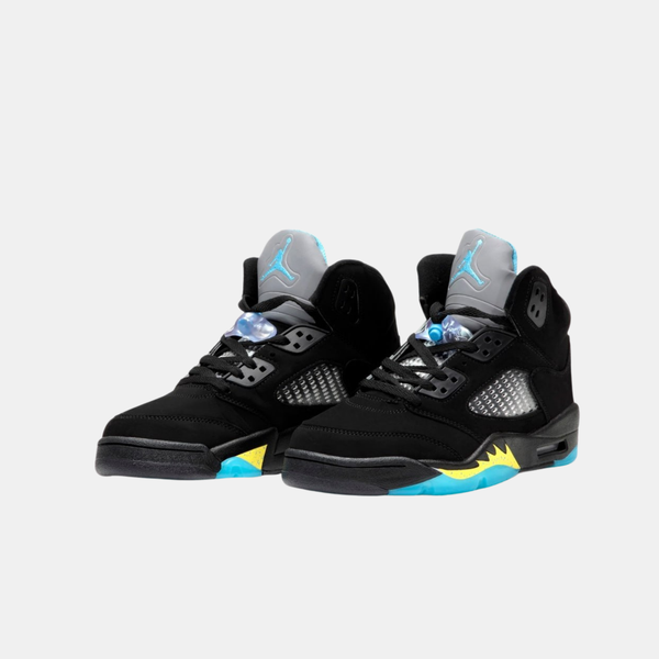 Jordan 5 Retro Black Blue Yellow ALL10831 фото