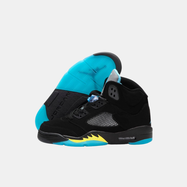 Jordan 5 Retro Black Blue Yellow ALL10831 фото