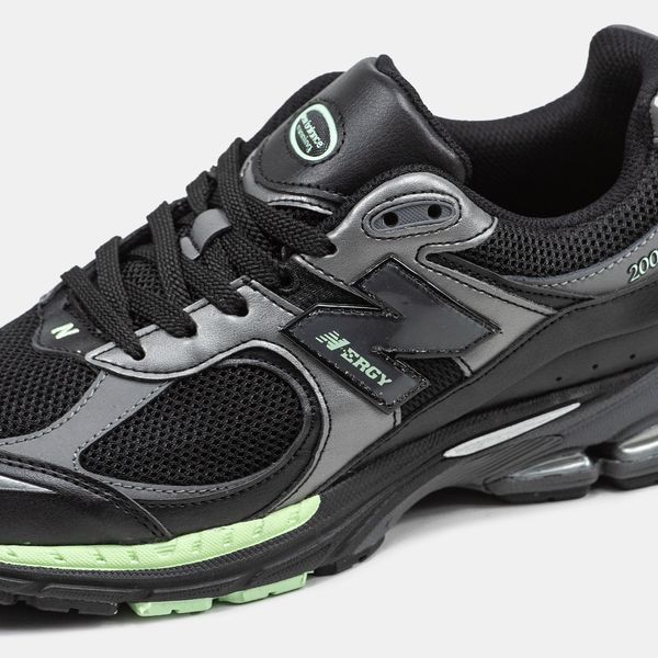 New Balance 2002R Black Silver Green ALL09450 фото