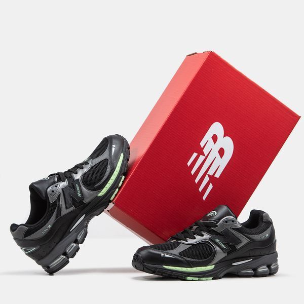 New Balance 2002R Black Silver Green ALL09450 фото