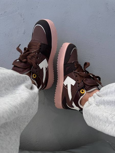 Off-White Sponge Mid Top Brown/White ALL15890 фото