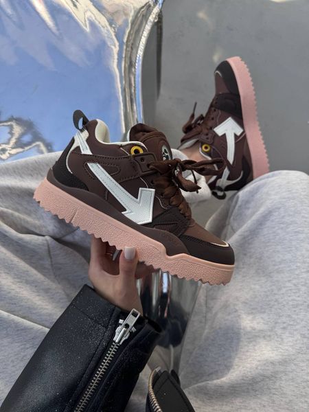 Off-White Sponge Mid Top Brown/White ALL15890 фото