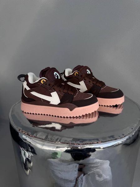 Off-White Sponge Mid Top Brown/White ALL15890 фото