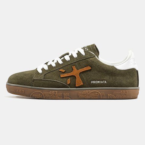 Premiata Steven Khaki Brown White ALL23530 фото