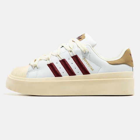 Adidas Superstar Bonega White Red Platform ALL13184 фото