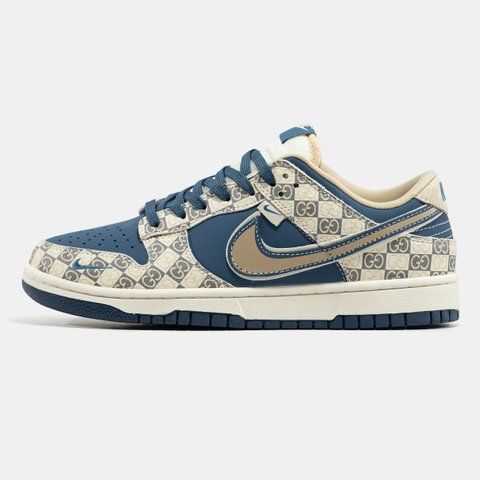 Nike SB Dunk Low x Gucci Beige Blue ALL23709 фото