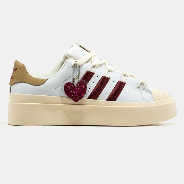 Adidas Superstar Bonega White Red Platform ALL13184 фото