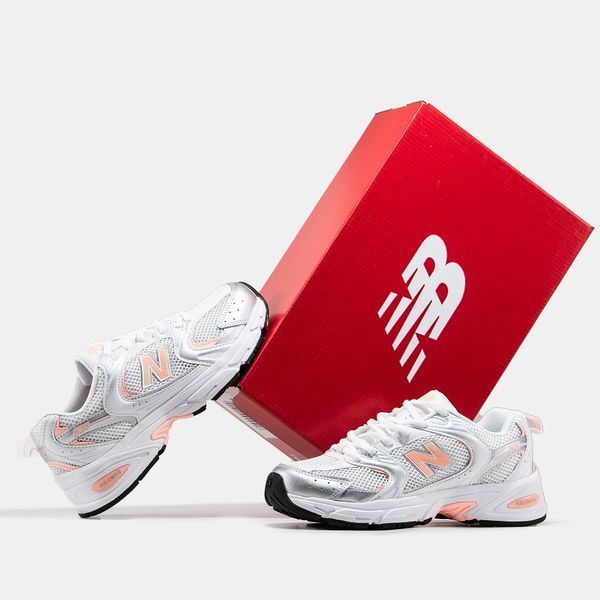 New Balance 530 White Silver Pink ALL11472 фото