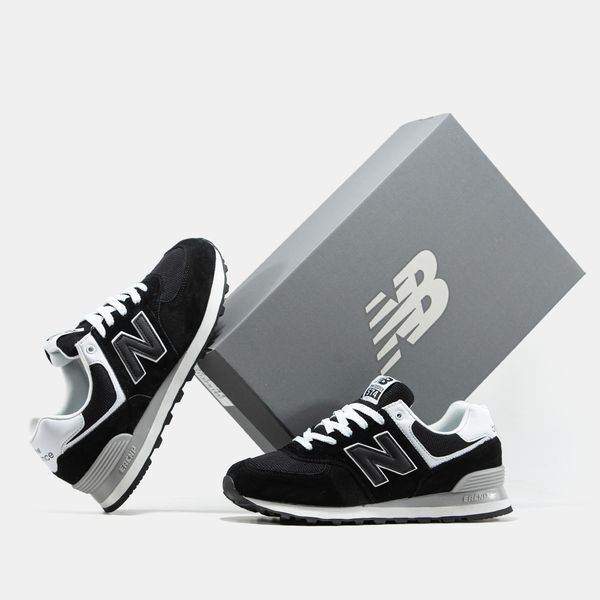 New Balance 574 Black White ALL21683 фото