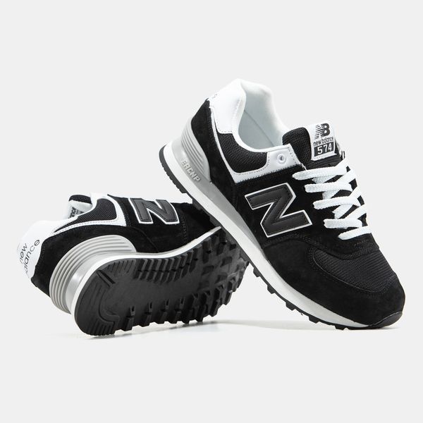 New Balance 574 Black White ALL21683 фото