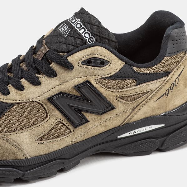 New Balance 990v3 Khaki Black ALL10008 фото