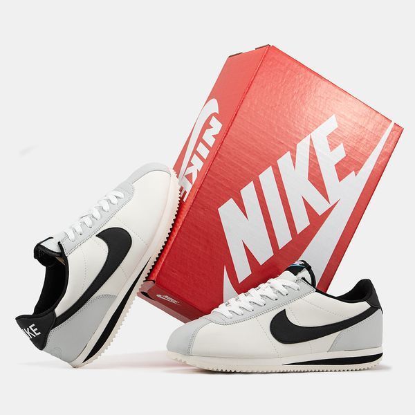 Nike Cortez White Black Grey ALL20528 фото