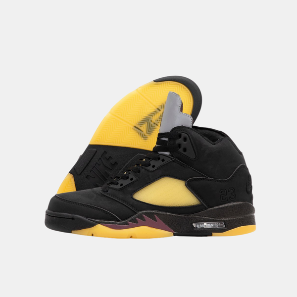 Jordan 5 Retro Black Yellow ALL19522 фото