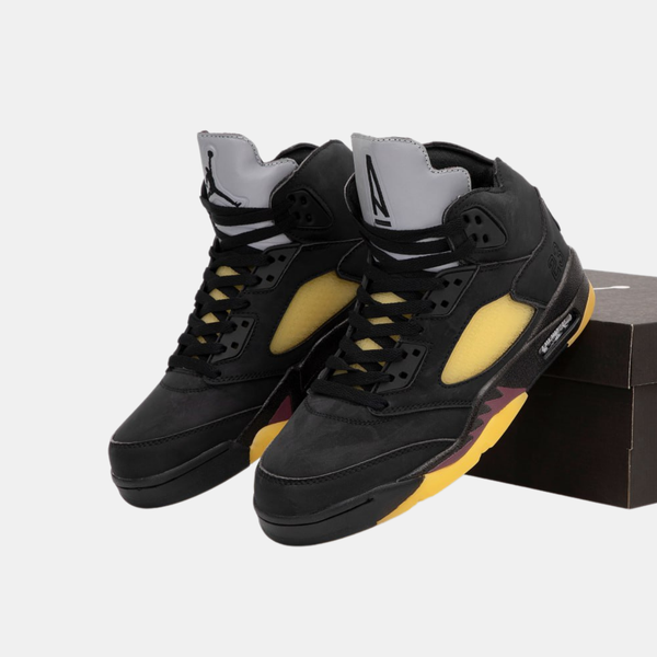 Jordan 5 Retro Black Yellow ALL19522 фото