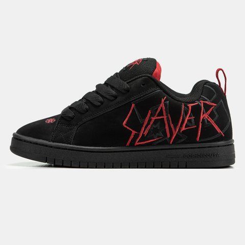 DC Shoes Court Graffik x Slayer Black Red ALL17102 фото