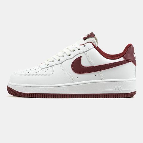 Nike Air Force 1 Low White Burgundy ALL23988 фото