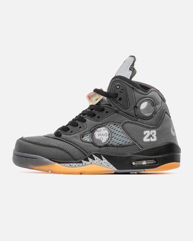 Jordan 5 Retro Off-White Black ALL01728 фото