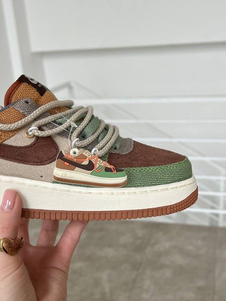 Nike Air Force 1 Low Green Brown Beige ALL12876 фото