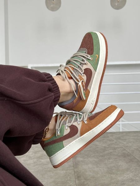 Nike Air Force 1 Low Green Brown Beige ALL12876 фото