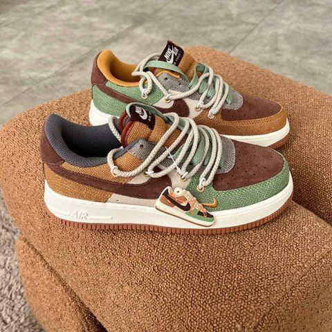 Nike Air Force 1 Low Green Brown Beige ALL12876 фото