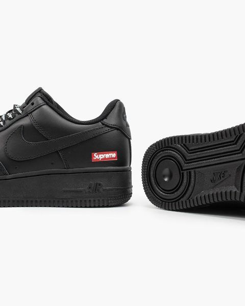 Nike Air Force 1 '07 Supreme "Black" ALL04725 фото