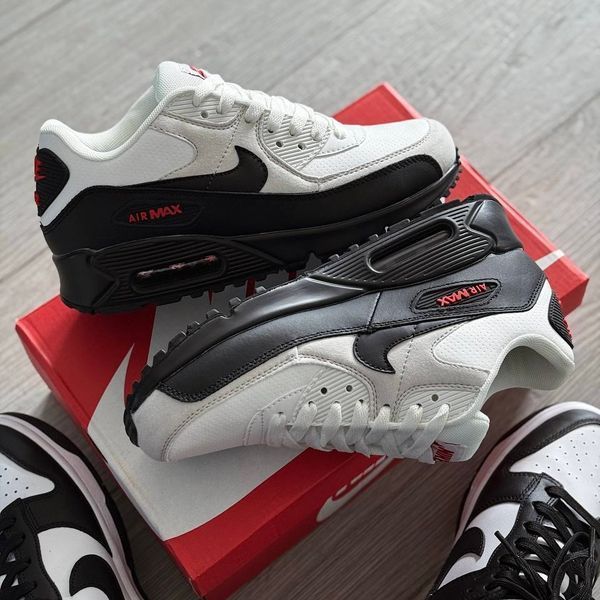 Nike Air Max 90 White Black Red ALL26571 фото