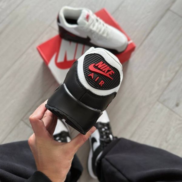 Nike Air Max 90 White Black Red ALL26571 фото