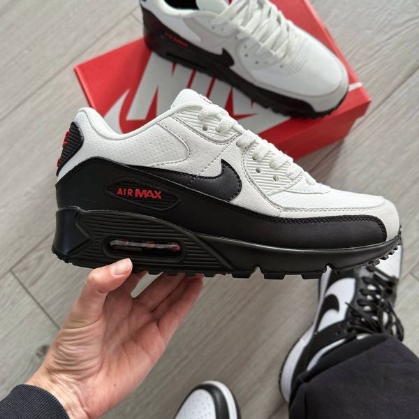 Nike Air Max 90 White Black Red ALL26571 фото