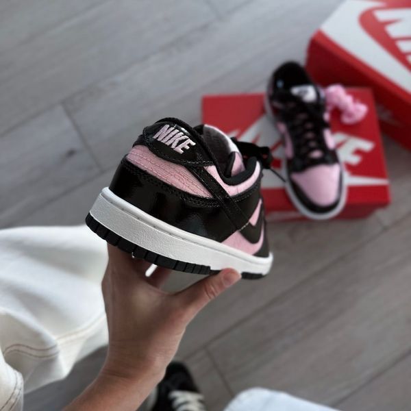 Nike Dunk Low Pink Black Patent ALL26077 фото