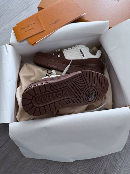 Louis Vuitton Trainer Sneaker Brown ALL22930 фото