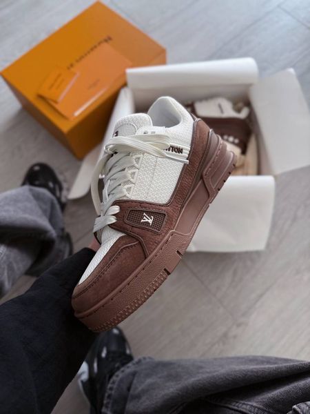 Louis Vuitton Trainer Sneaker Brown ALL22930 фото