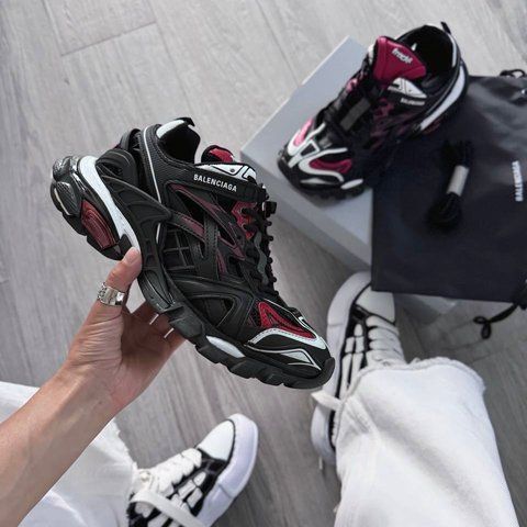 Balenciaga Track.2 Sneaker "Black/Red" ALL21611 фото