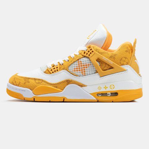 Air Jordan 4 x Louis Vuitton White Yellow ALL19509 фото