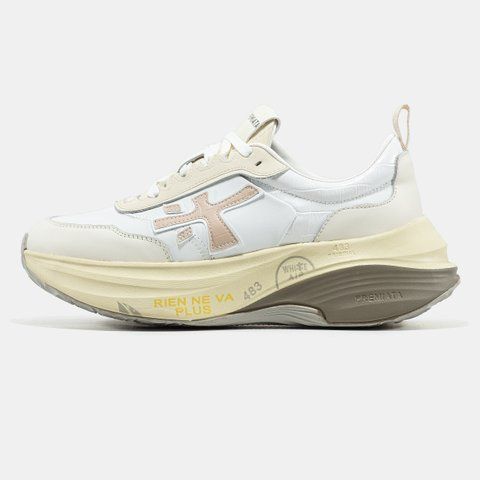 Premiata Hill White Beige ALL23660 фото