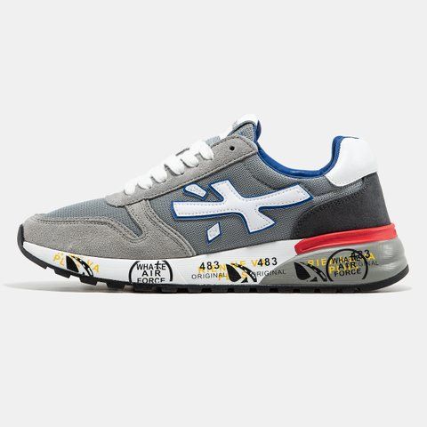Premiata Mick Black Grey White Blue ALL20723 фото