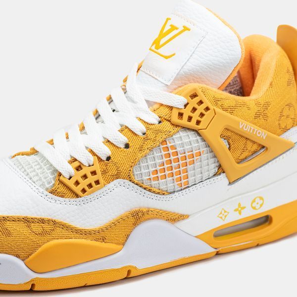Air Jordan 4 x Louis Vuitton White Yellow ALL19509 фото