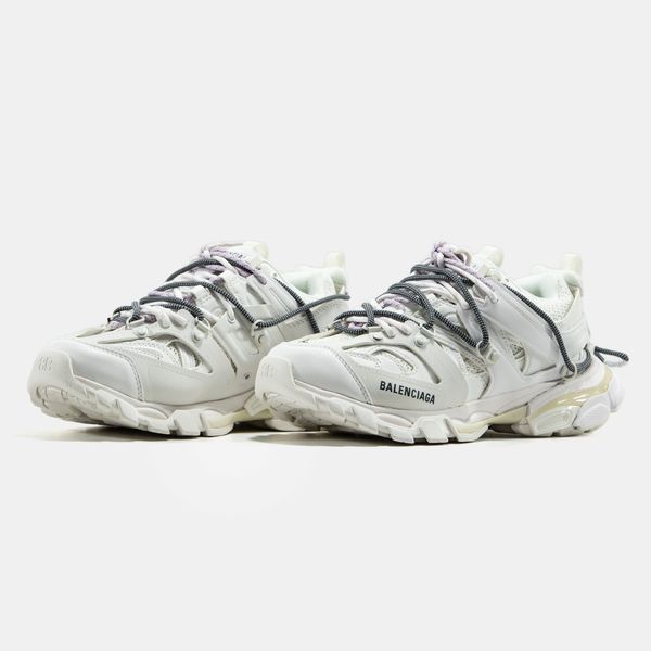 Balenciaga Track Trail Laces Sneaker in White/lilac ALL22148 фото