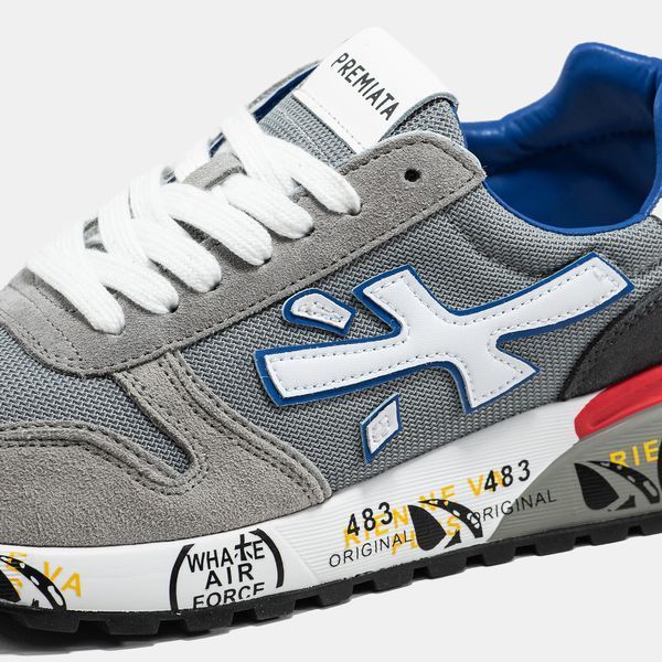 Premiata Mick Black Grey White Blue ALL20723 фото
