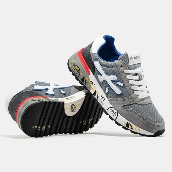 Premiata Mick Black Grey White Blue ALL20723 фото
