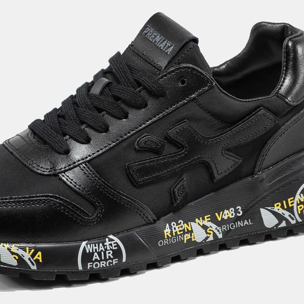 Premiata Mick Triple Black ALL18765 фото