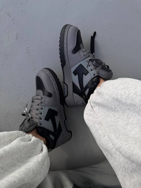 Off-White Out Of Office Grey Black ALL22376 фото