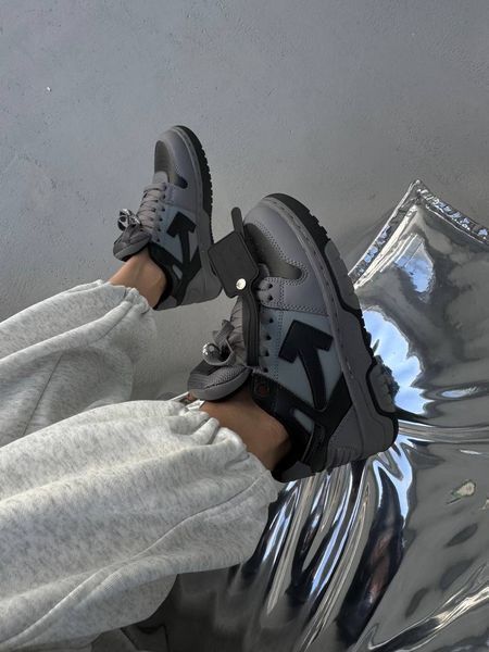 Off-White Out Of Office Grey Black ALL22376 фото