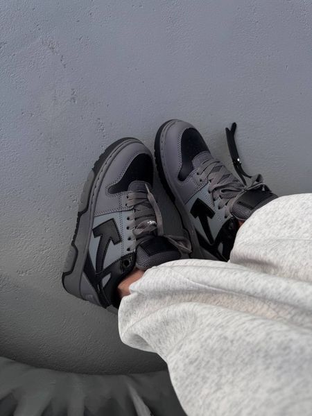 Off-White Out Of Office Grey Black ALL22376 фото