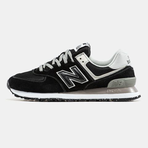 New Balance 574 Black White Grey ALL14035 фото