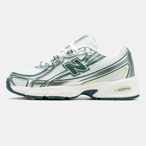 New Balance 740 White Silver Green ALL19660 фото