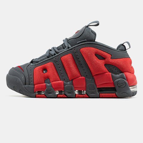 Nike Air More Uptempo Low Dark Grey Light Crimson ALL22448 фото