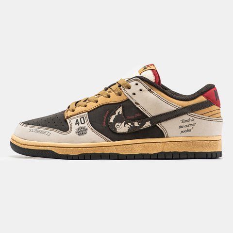 Nike SB Dunk Low x Stussy 40th Brown Beige ALL14560 фото