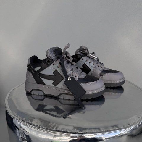 Off-White Out Of Office Grey Black ALL22376 фото